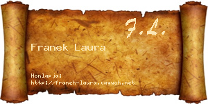 Franek Laura névjegykártya